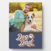 犬のパパポープリント写真 フォトプラーク (正面)