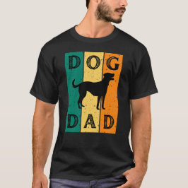 犬のパパレトロ犬愛好家 Tシャツ