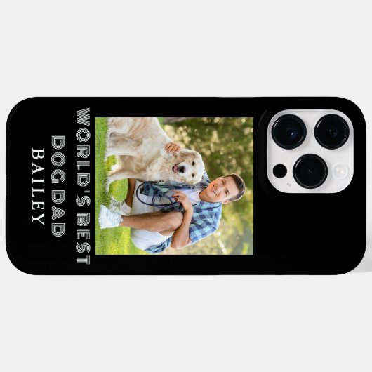 犬のパパ写真の名前 Case-Mate iPhoneケース (裏面 (横))