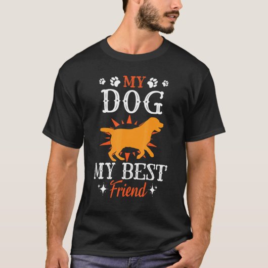 犬のパパ母の父の息子の娘の犬の私のB Tシャツ (正面)