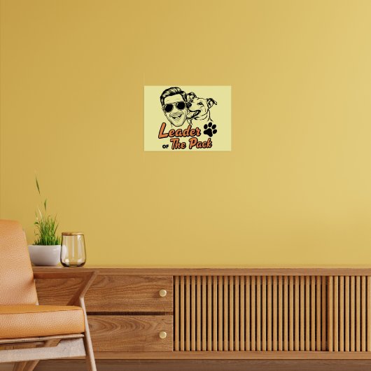 犬のパパ父の日のポスター – パックのリーダー ポスター (リビング2)