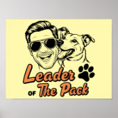 犬のパパ父の日のポスター – パックのリーダー ポスター (正面)