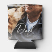 犬のパパ父の日の写真 缶クーラー (裏面)