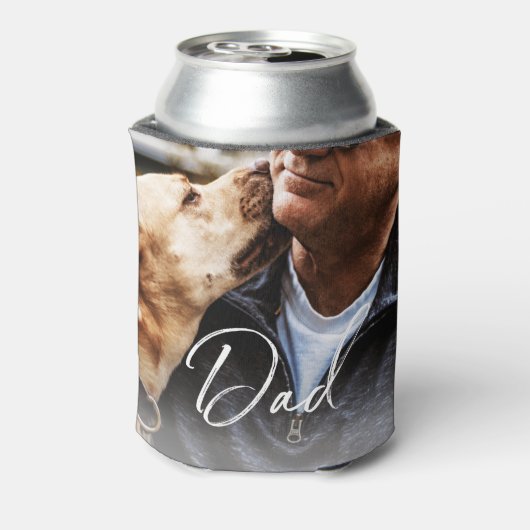 犬のパパ父の日の写真 缶クーラー (缶裏面)
