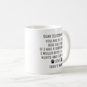 犬のパパ贈り物,父親の日の犬のパパ贈り物, コーヒーマグカップ (正面右)