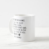 犬のパパ贈り物,父親の日の犬のパパ贈り物, コーヒーマグカップ (正面左)