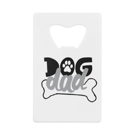 犬のパパ骨引用文犬の里親 クレジットカード栓抜き (正面)