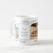 犬のパパ3垂直写真愛語植物学 コーヒーマグカップ (正面左)