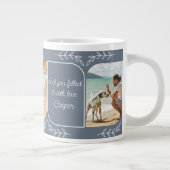 犬のパパ3 Vertical Photo Loving Words パーソナライズされた ジャンボコーヒーマグカップ (右)