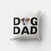 犬のパパ、カスタムパパ写真、写真ギフト装飾用クッション クッション (正面)