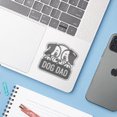 犬のパパ シール (ノートパソコンとiPhone)