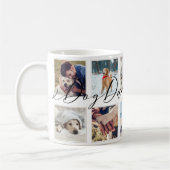 犬のパパ |家族の写真記念コラージュ コーヒーマグカップ (左)