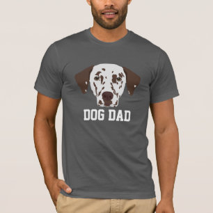 犬のパパ、茶色の斑点のあるダルマティアンの父の日 Tシャツ