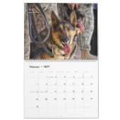 犬のパレード – 米国軍隊サービス犬 カレンダー (2月 2027)