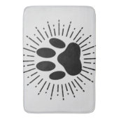 犬のパワプリント及びヴィンテージスタイルサンビーム バスマット (正面縦)