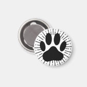 犬のパワプリント及びヴィンテージスタイルサンビーム マグネット (正面/裏面)