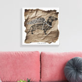 犬のパワーウォールアート キャンバスプリント (インサイチュ (リビング))