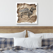 犬のパワーウォールアート キャンバスプリント (インサイチュ (寝室))