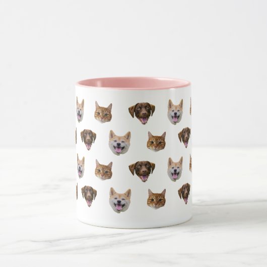犬のパーソナライズされたマグカップ、犬の猫の母のギフト マグカップ (中央)