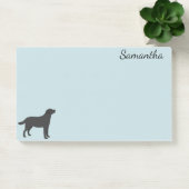 犬のパーソナライズされたラブラドールレトリエバーブラック ポストイット (オフィス)