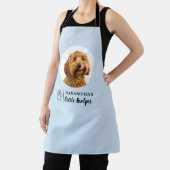 犬のパーソナライズされた写真エプロン | ライトブルーペット エプロン (インサイチュ)