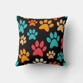 犬のパーソナライズされた前刷りモノグラム犬の恋人 クッション (裏面)