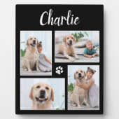 犬のパーソナライズされた愛犬4 Photo Collage フォトプラーク (正面)