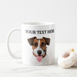 犬のパーソナライズされた顔名ペットラバーオーナーマグ コーヒーマグカップ