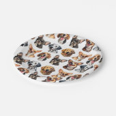 犬のパーティープレート ペーパープレート (アングル)