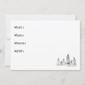 犬のパーティー招待状 招待状 (裏面)