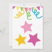 犬のパーティー誕生日の招待 招待状 (裏面)