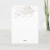 犬のパーティー – 動物の休日の新年 カード (裏面)