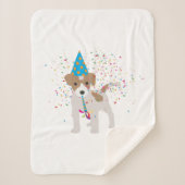 犬のパーティー – 動物の子犬を持つパーティー シェルパブランケット (正面)