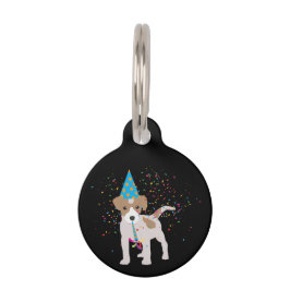 犬のパーティー – 動物の子犬を持つパーティー ペット ネームタグ