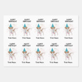 犬のパーティー – 誕生日パーティーの動物の名前 ラッピングペーパーシート (正面2)