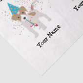 犬のパーティー – 誕生日パーティーの動物の名前 薄葉紙 (詳細)