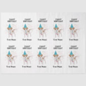 犬のパーティー – 誕生日パーティーの動物の名前 薄葉紙 (正面)