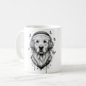 犬のビジネス コーヒーマグカップ (正面左)