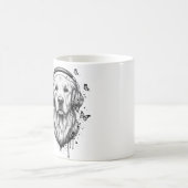 犬のビジネス コーヒーマグカップ (中央)