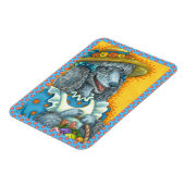 犬のビスケットとイースター卵バスケット、かわいいプードル マグネット (左側)