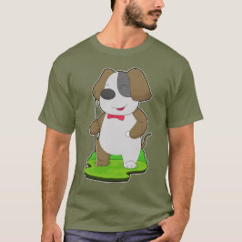 犬のビリヤード行列 Tシャツ