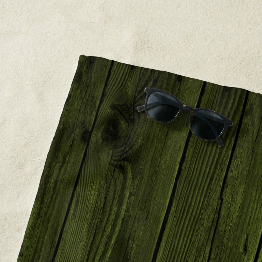 犬のビーチタオルで生活が良い – 緑 ビーチタオル (インサイチュ)