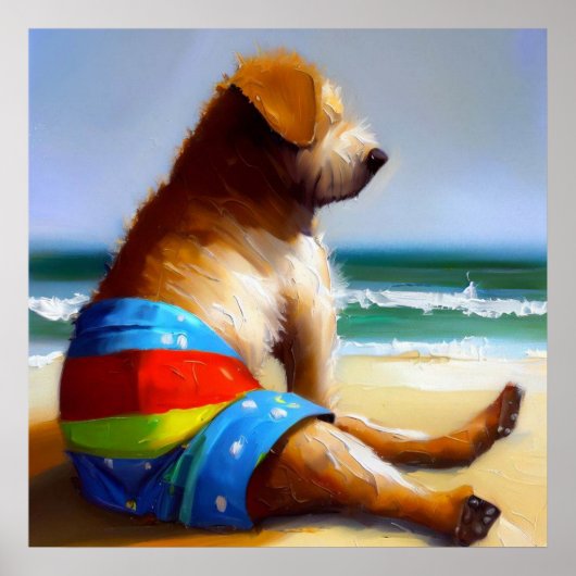犬のビーチ ポスター (正面)