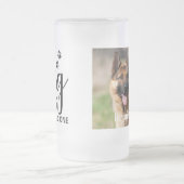 犬のビールではペットの写真は一カスタム枚だけ フロストグラスビールジョッキ (中央)