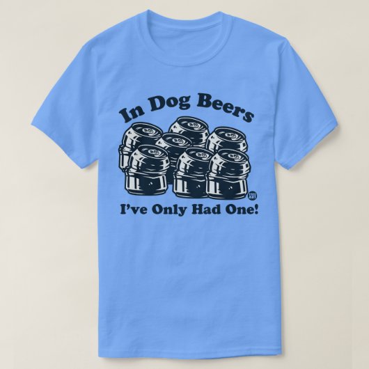 犬のビール Tシャツ (デザイン正面)