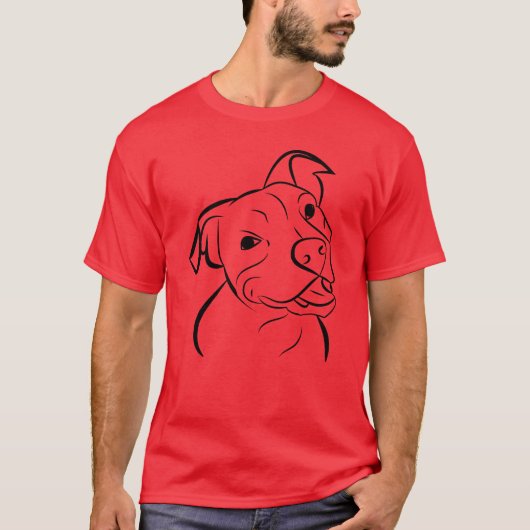 犬のピットブル男の子 Tシャツ (正面)