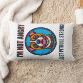 犬のピットブル ランバークッション (ブランケット)