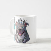 犬のピットブル"Being A Pit Ain't簡単"クラシックMug コーヒーマグカップ (正面左)