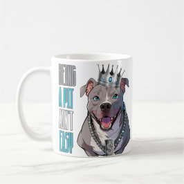 犬のピットブル"Being A Pit Ain't簡単"クラシックMug コーヒーマグカップ