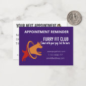 犬のフィットネスとエクササイズアポイントメントカード ノートカード (正面/裏面インサイチュ)